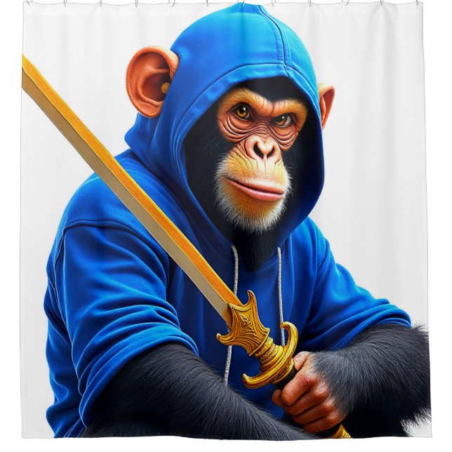 Rideaux De Douche Art singe (Devant)