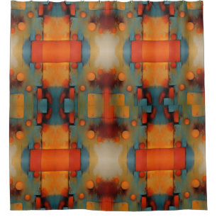 Rideaux De Douche Art textile Abstrait : Nature concept art couleurs