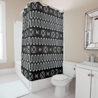 Rideaux De Douche Art tribal géométrique
