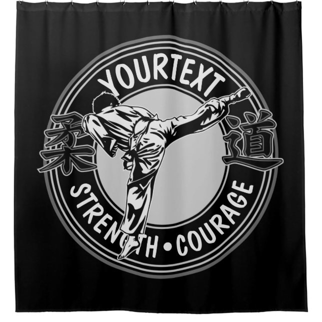 Rideaux De Douche Arts martiaux personnalisés JUDO Japon Sport de co (Devant)