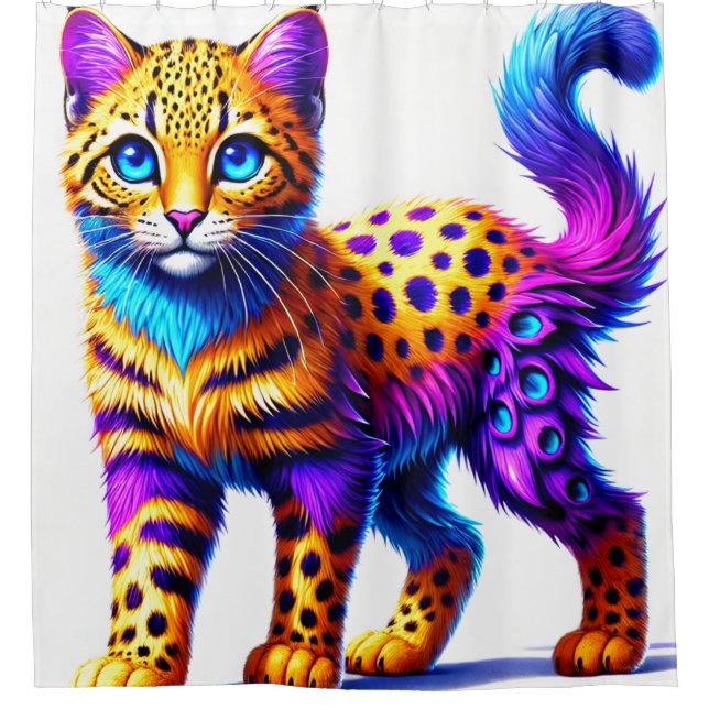 Rideaux De Douche Artsy Cat (Devant)