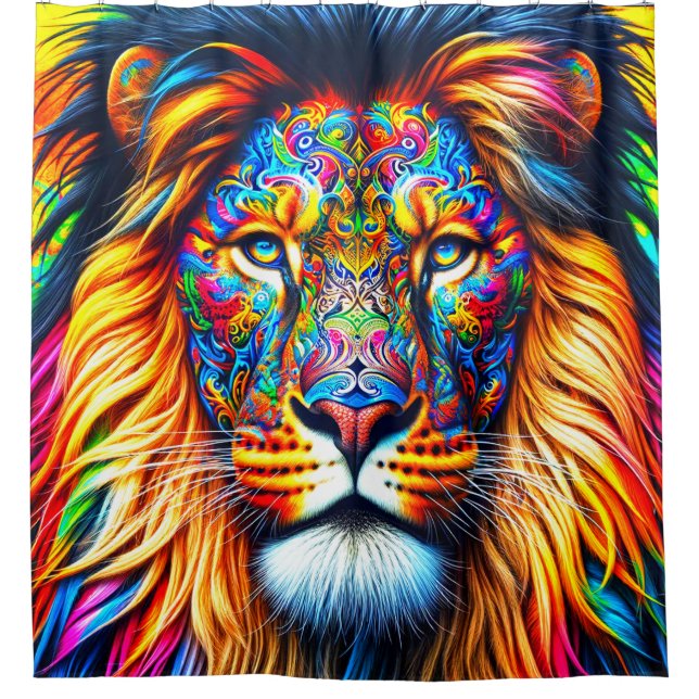 Rideaux De Douche Artsy Lion (Devant)