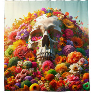 Rideaux De Douche Artsy Skull