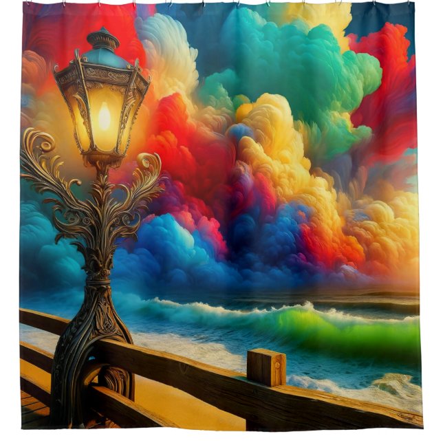 Rideaux De Douche Artsy Sunset (Devant)