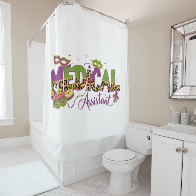 Rideaux De Douche Assistant Médical - Mardi Gras (En situation)