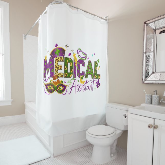 Rideaux De Douche Assistant Médical - Mardi Gras (En situation)