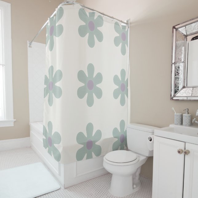 Rideaux De Douche Atelier No. 03 – Fleur (En situation)