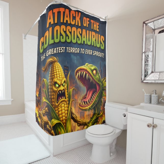 Rideaux De Douche Attaque du Colossus / caractéristique de la créatu (En situation)