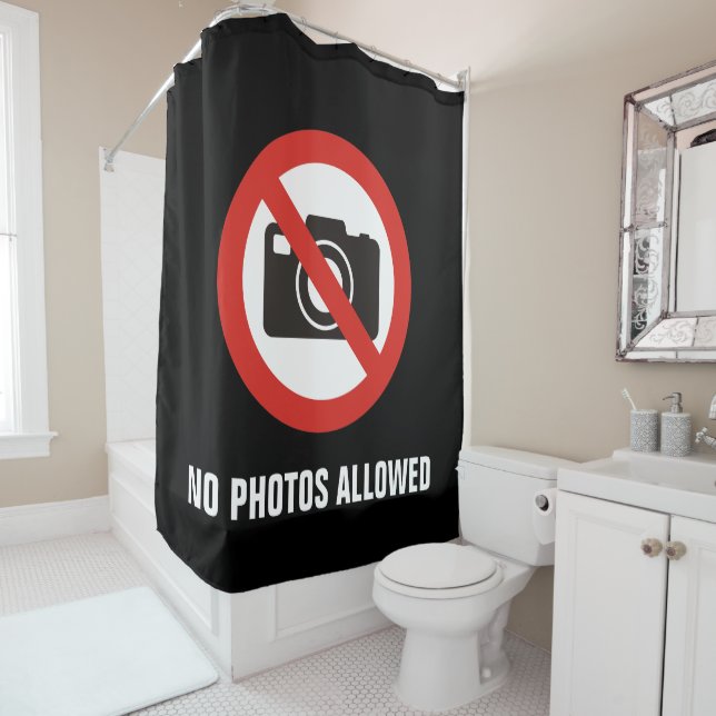 Rideaux De Douche Aucune photo autorisée (En situation)