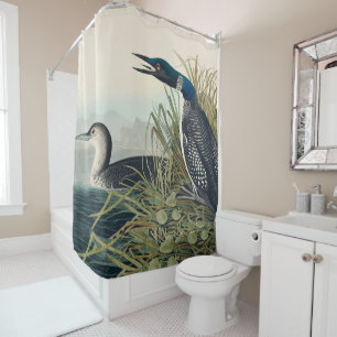 Rideaux De Douche Audubon Bird Loon Diver Classic