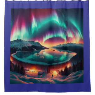 Rideaux De Douche Aureola Borealis en Alaska