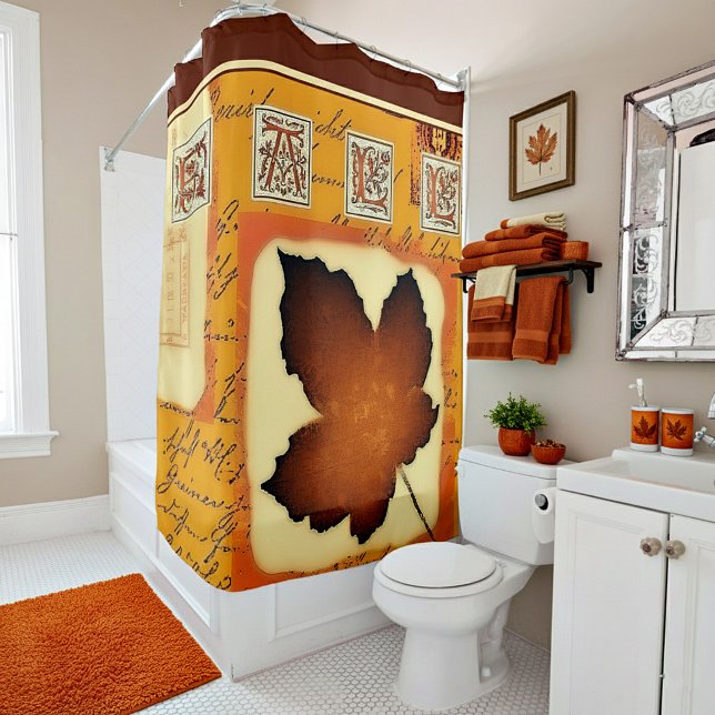 RIDEAUX DE DOUCHE AUTOMNE  (Créateur téléchargé)