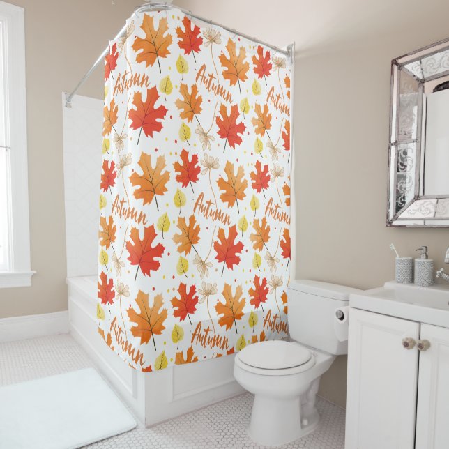 Rideaux De Douche Automne Feuillage Automne Feuilles Automne (En situation)