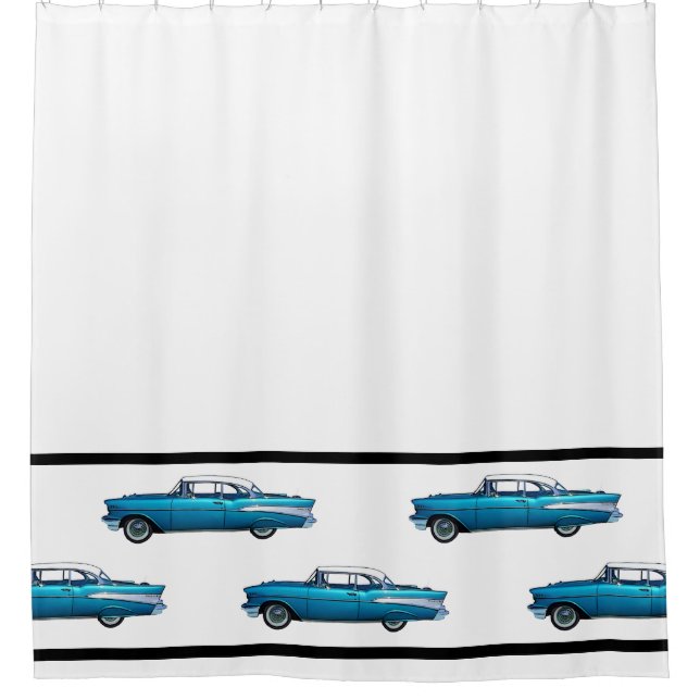 Rideaux De Douche Automobile Chevrolet Bel Air Classic 1957 (Devant)