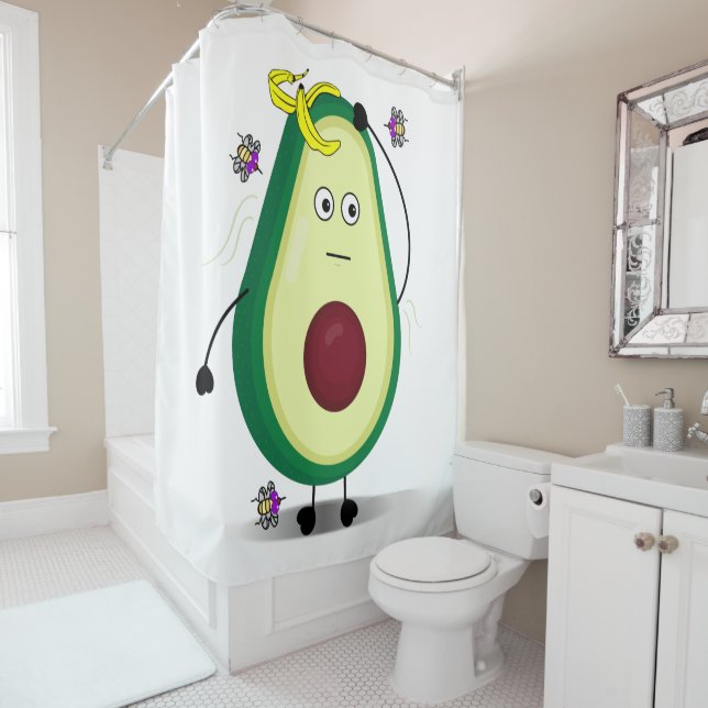 Rideaux De Douche Avocat Stinky (En situation)