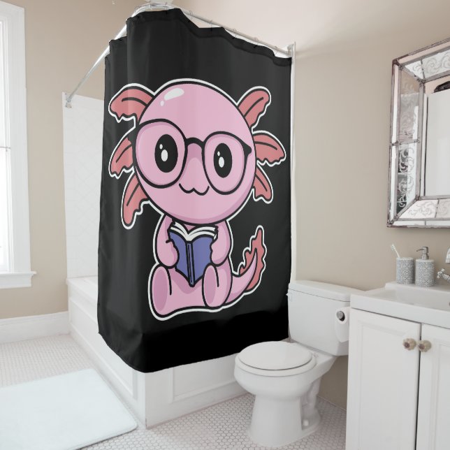 Rideaux De Douche Axolotl (En situation)