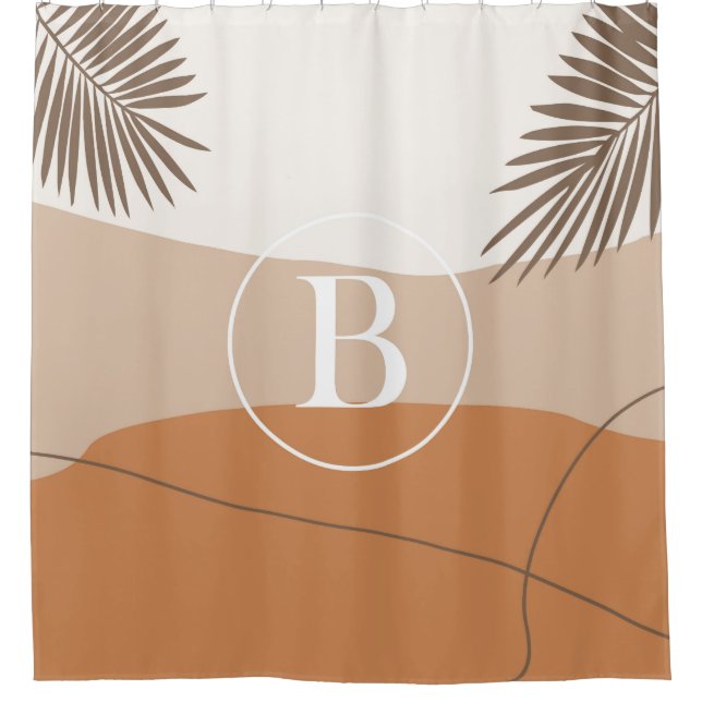 Rideaux De Douche B - Lettre monographie initiale B Conception abstr (Devant)