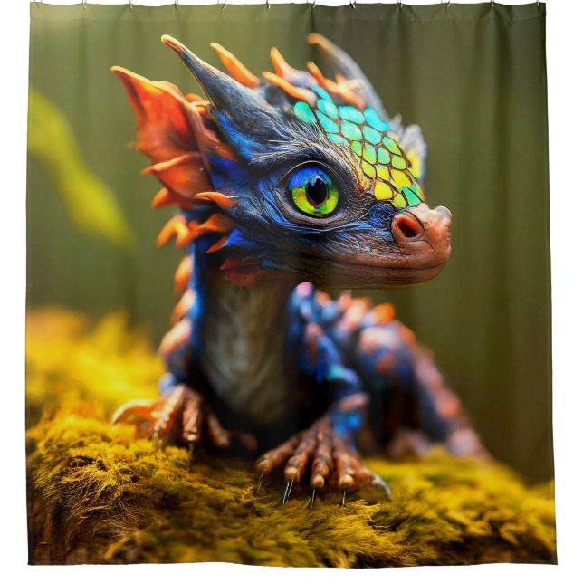 Rideaux De Douche Baby Dragon (Devant)