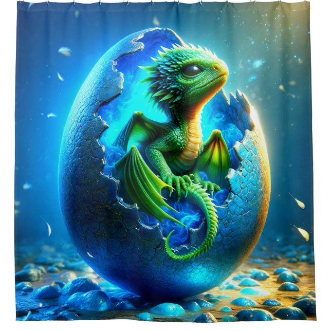 Rideaux De Douche Baby Dragon (Devant)
