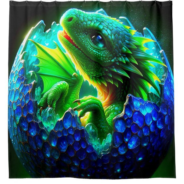 Rideaux De Douche Baby Dragon (Devant)