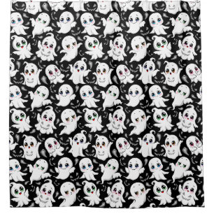 Rideaux De Douche Baby Ghosts Éffrayant mignon Halloween humeur