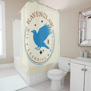 Rideaux De Douche Badge de la Fierté de la maison d'aigle bleu RAVEN