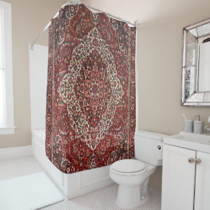 Rideaux De Douche Bakhtiari profond Tan rouge foncé