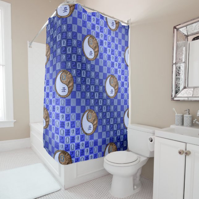 Rideaux De Douche Balance & Boeuf de Terre (En situation)