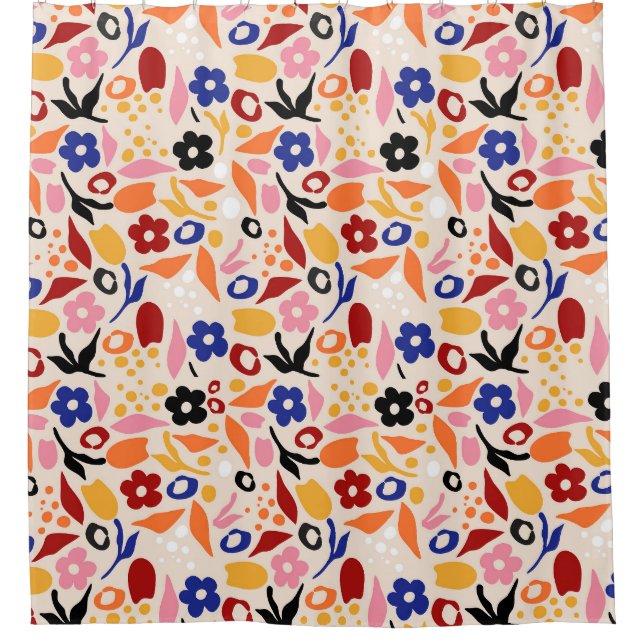 Rideaux De Douche Balayage des pétales (Devant)