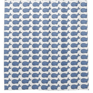 Rideaux De Douche baleines bleu mignon