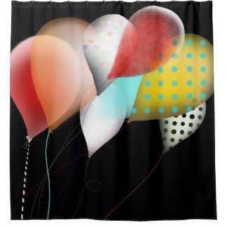 Rideaux De Douche Ballons noirs
