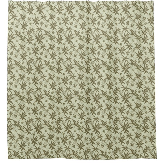 Rideaux De Douche Bamboo on Beige Sheers - Seamless surface (Devant)