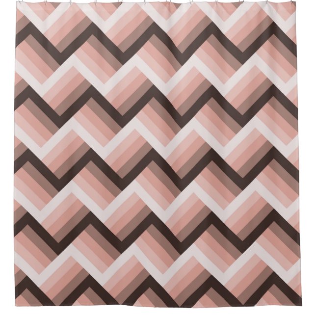 Rideaux De Douche Bande 3D moderne Abstraite en toute transparence (Devant)