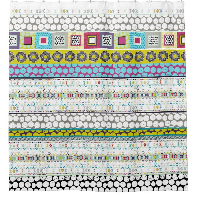 Rideaux De Douche bande de célébration (Devant)