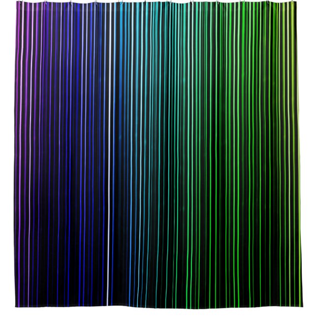 Rideaux De Douche Bandes de lumière arc-en-ciel (Devant)