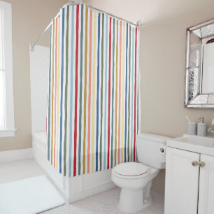 Rideaux De Douche Bandes dessinées à la main dans des couleurs moder