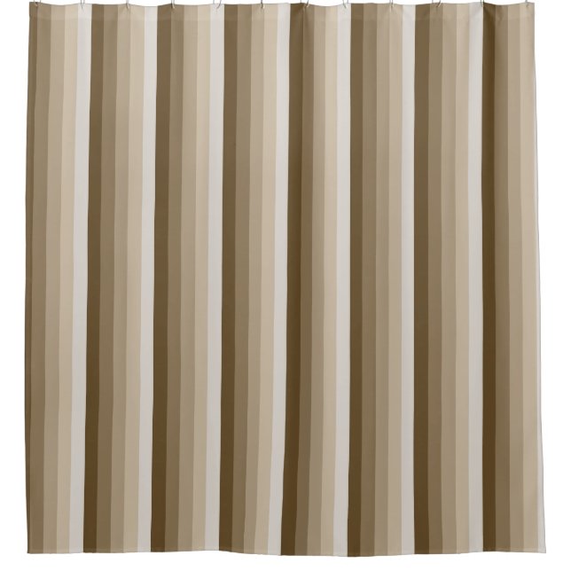 Rideaux De Douche Bandes d'ombre Brown (Devant)