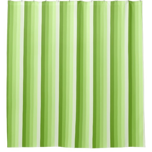 Rideaux De Douche Bandes d'ombre vert citron (Devant)