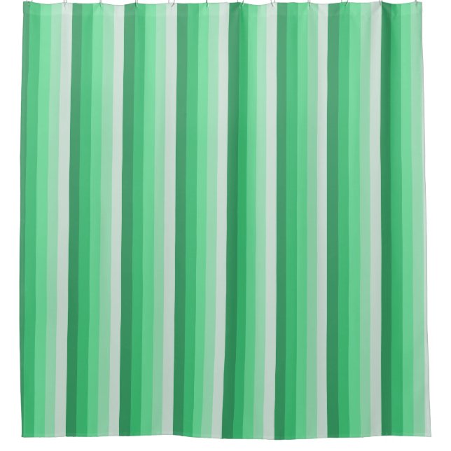 Rideaux De Douche Bandes d'ombre vertes (Devant)