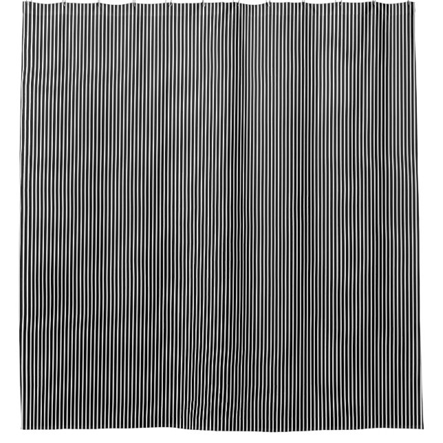 Rideaux De Douche Bandes modernes en noir et blanc (Devant)