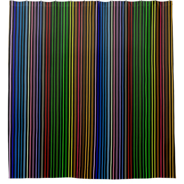 Rideaux De Douche Bandes multicolores (Devant)