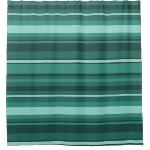 Rideaux De Douche Bandes turquoises