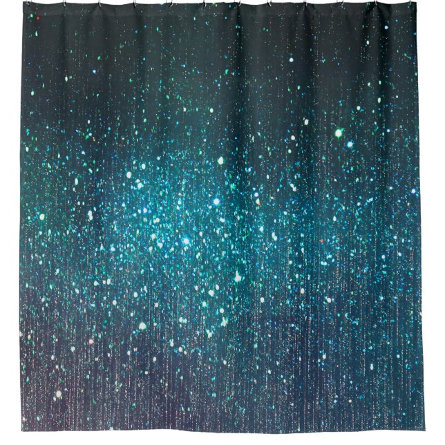 Rideaux De Douche bannière arrière - plan de parties scintillant Lum (Devant)