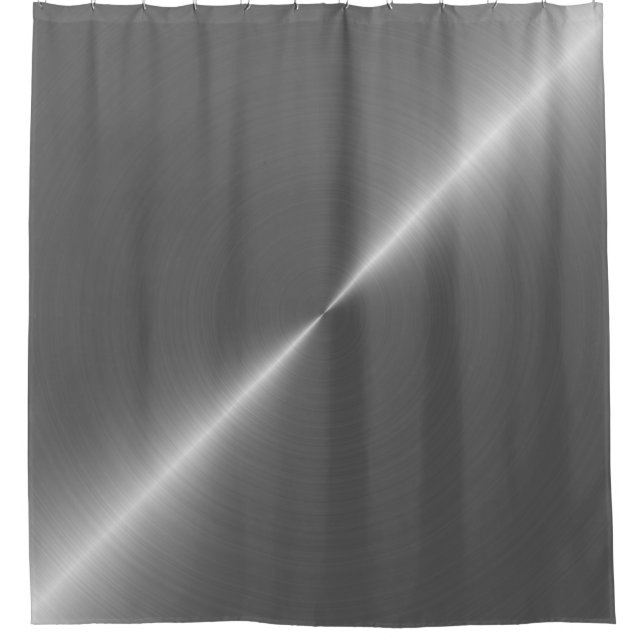 Rideaux De Douche Bannière arrière - plan texture métal (Devant)