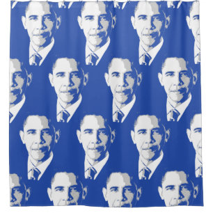 RIDEAUX DE DOUCHE BARACK OBAMA