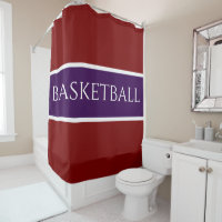 BASKETBALL Violet foncé Blanc Bandes rouges audaci