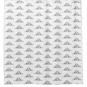 Rideaux De Douche basset blanc