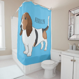 Rideaux De Douche Basset hound dessin de chien