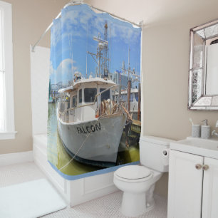 Rideaux De Douche Bateau de crevettes