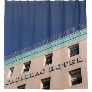 RIDEAUX DE DOUCHE BÂTIMENT DE L'HÔTEL CADILLAC